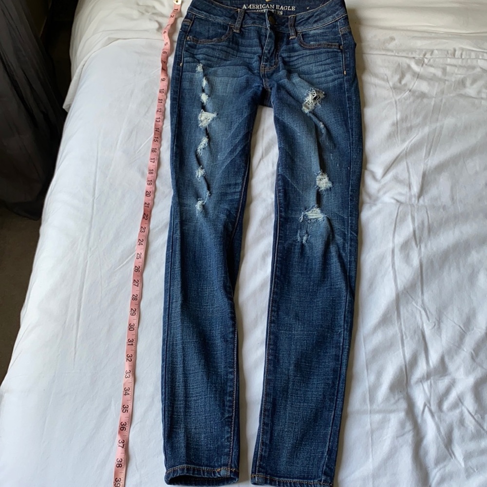 American Eagle Blue Skinny Jeans Size 2 / Small